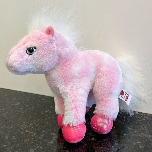 GANZ Webkinz Pink Pony HM117 Tie-Dye Horse Plush Stuffed Animal-No Code - Picture 1 of 10